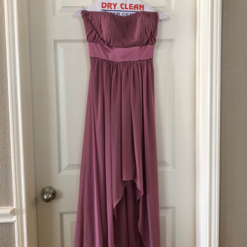Bari Jay High/low dress in Mauve